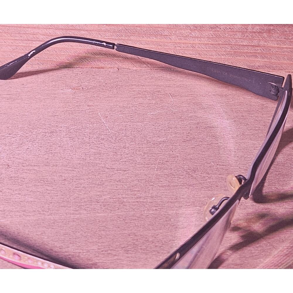 CAVIAR M1772 Women’s Cat Eye Eyeglass Frames 53-16-140 Blk Gold Pink Rhinestone - Picture 8 of 8